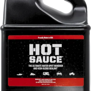 Boat Bling Hot Sauce Hard Water Spot Remover, For Boats, Rvs, Powersport Vehicles And More, Black,1 Gallon (HS0128)