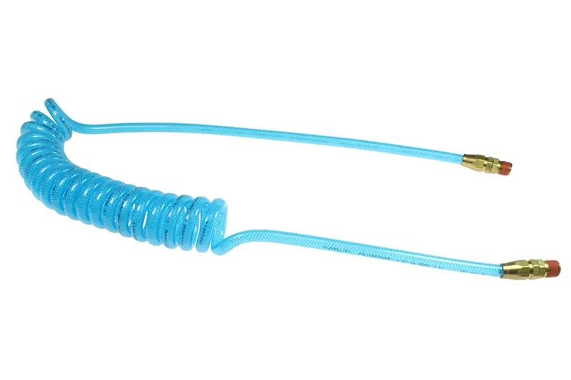 Coilhose Pneumatics PRE14-25B-T 1/4 ID 25' Long, Polyurethane Coiled Hose
