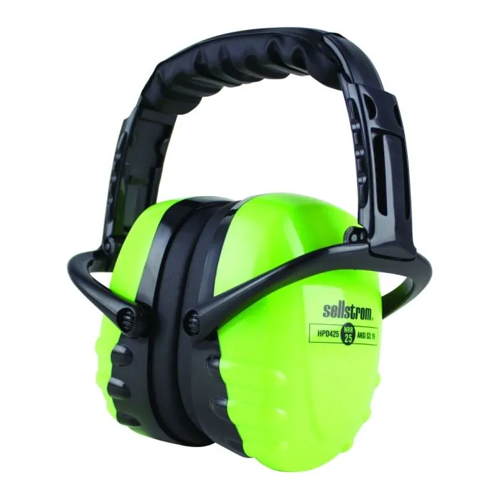 Surewerx S23407 HPD425 Premium Dielectric Ear Muff - NRR 25 - Hi-Vis Green/Black, 1 Each