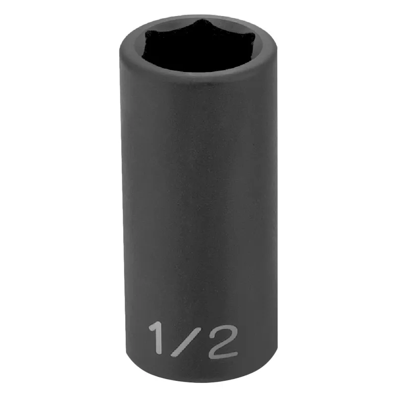 Grey Pneumatic 3/8 Drive 1 6-Point Semi-Deep Impact Socket (1032SD)