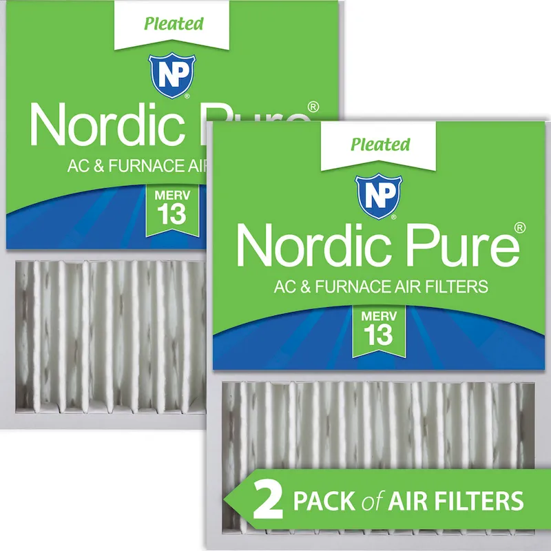 Nordic Pure 16x20x5 (4 3/8) Honeywell/Lennox Replacement MERV 13 Air Filters 2 Pack (16x20x5HM13-2)