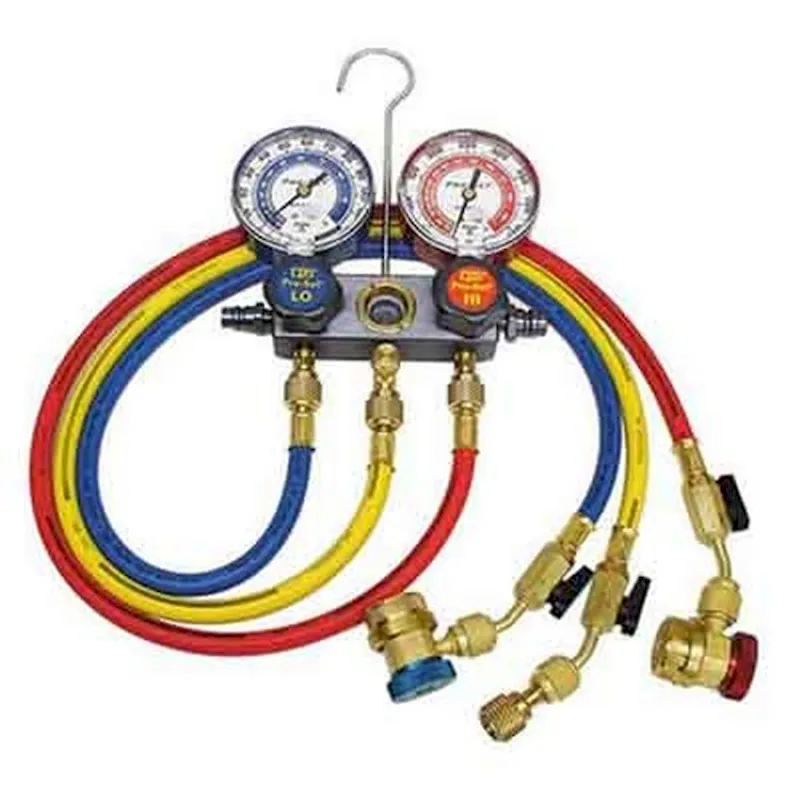 CPS Products Pro-Set® R-12 & R-134A Manifold Gauge Set with 6ft Hoses (MA1234)