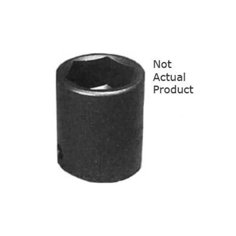 K Tool 33148 Impact Socket, 1/2 Drive, 1-1/2 , 6 Point, Shallow