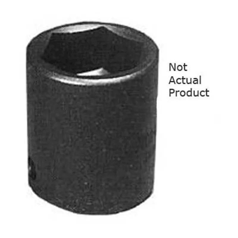 K Tool 38133 Impact Socket, 1/2 Drive, 33mm, 6 Point, Shallow