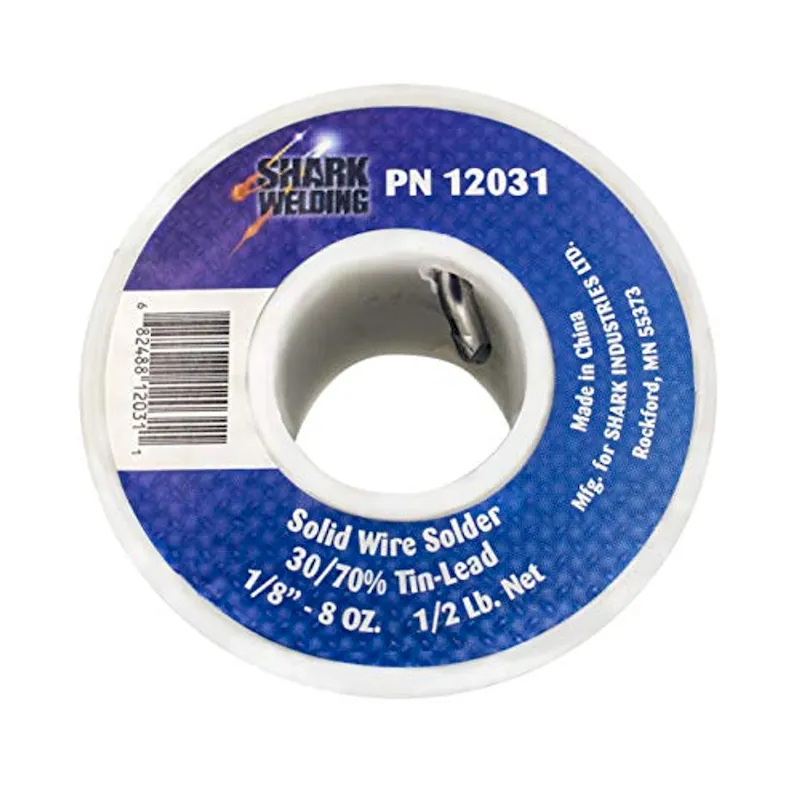 Shark 12031 Solid Wire Solder-1/8 30/70% -1/2 Lb Spool