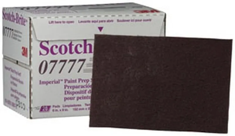 3M 9 X 6 Maroon Scotch-Brite Paint Prep Scuff Hand Pad (7777)