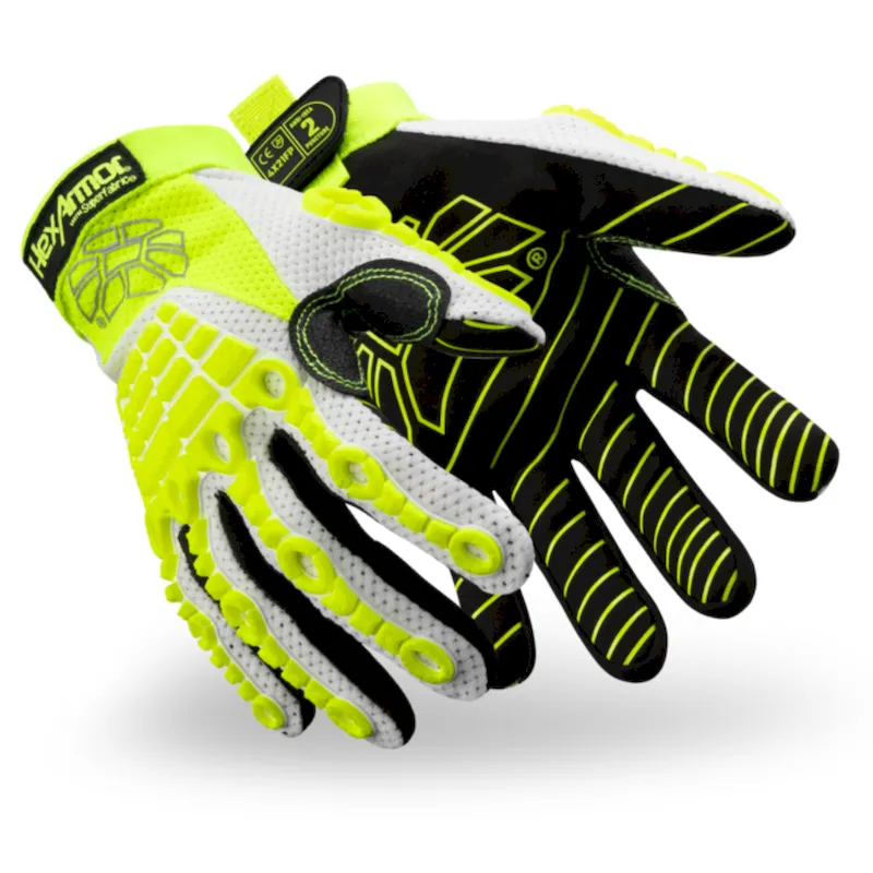 HexArmor Chrome Oasis 4030 Work Gloves, White, 1 Pair