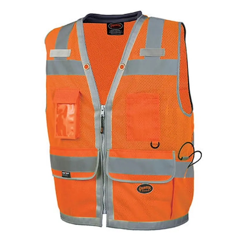 Pioneer Safety Mesh Surveyor Vest M Hi-Vis Orange (V1011150U-M)