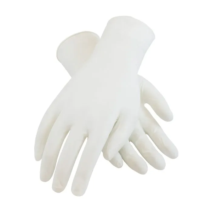 PIP CleanTeam 100-332400-M Single Use Class 100 Cleanroom Nitrile Glove with Finger Textured Grip 9.5 , White, Medium, Case of 120