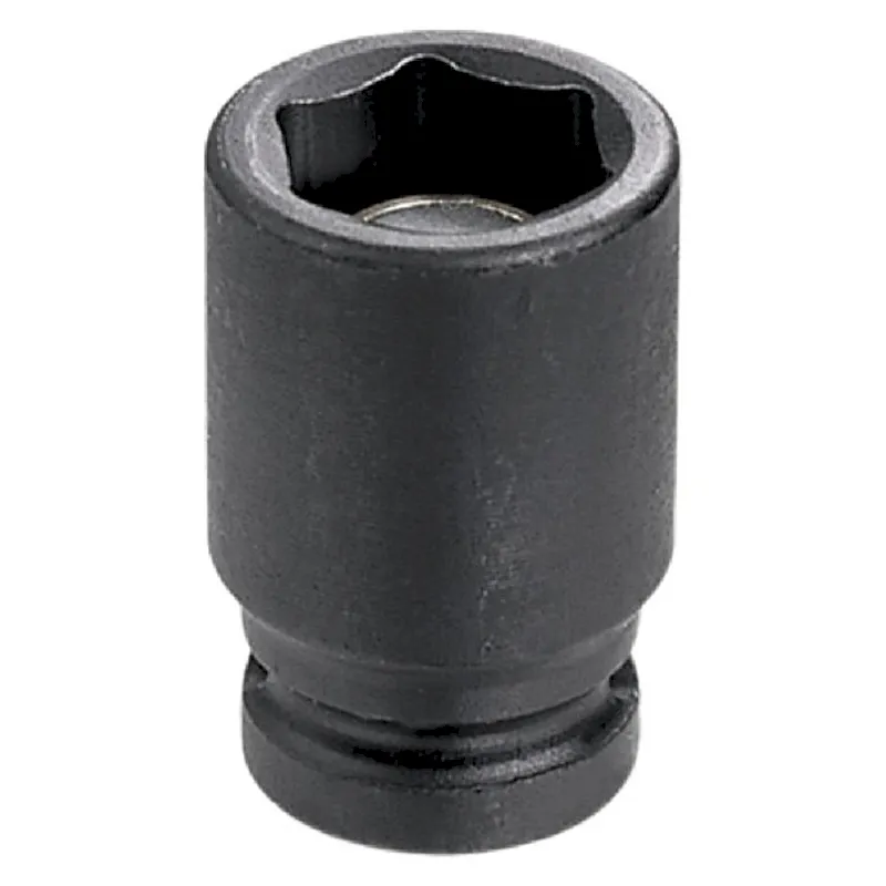 Grey Pneumatic 1/4 Drive 11/32 6-Point Standard Magnetic Impact Socket (911RG)