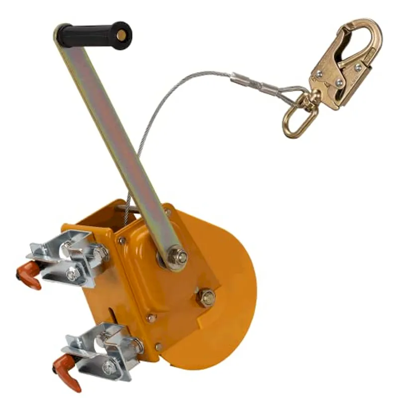 PeakWorks V845179065 Fall Protection, 65' Man Winch w/ 3/16 Cable & Swivel Hook