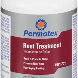 Permatex Rust Treatment Seals Protects Metal Surfaces 8 oz (80025)