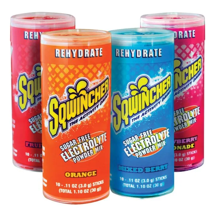 Sqwincher Qwik Stik ZERO 159060119 Sugar Free, Low Calorie Electrolyte Drink, Assorted Flavors, Case of 200