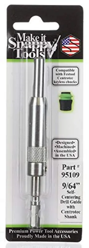 Snappy Tools 9/64 Inch Self-Centering Hinge Power Bit, Compatible (95109)