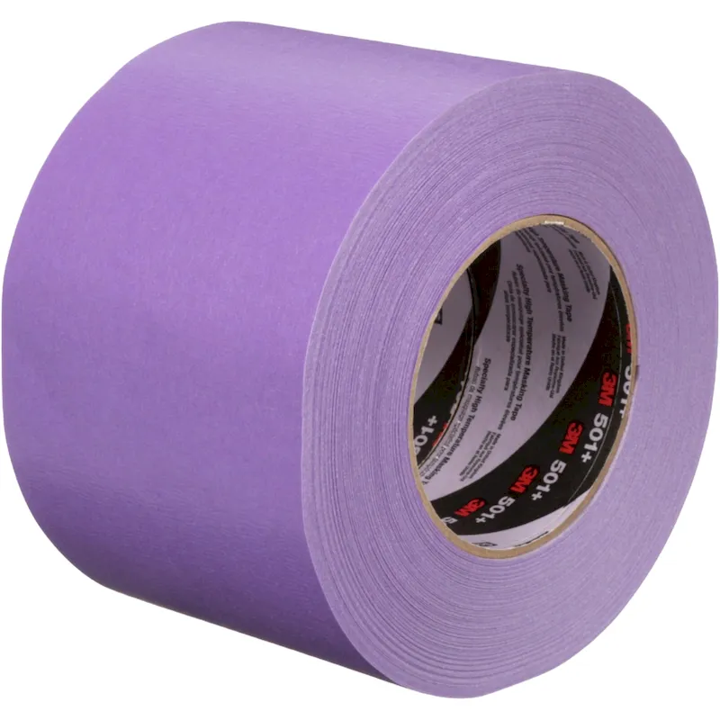 3M Specialty Purple High Temperature Masking Tape 501+ 100 mm x 55 m, 1 Roll
