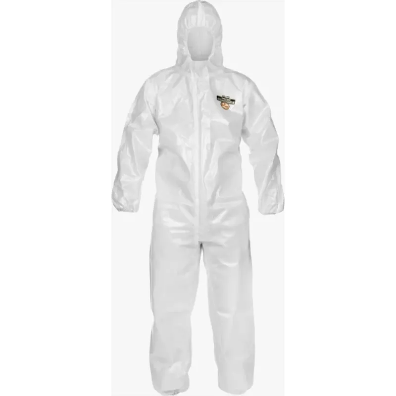 Lakeland ChemMax 2 C2T132 Sealed Seam Coverall with Hood, White, Case of 6