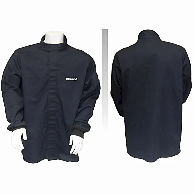 Chicago Protective Apparel SWJ-20 Arc Flash Jacket, 20 cal, 35 Inches, Navy, 1 Each