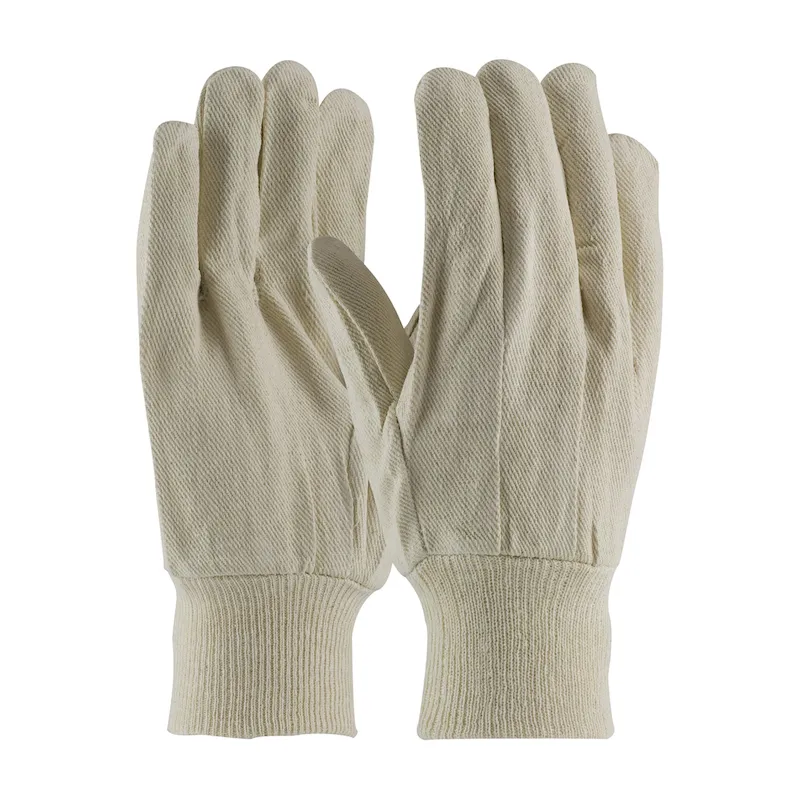 PIP 90-908I Economy Grade Cotton Canvas Single Palm Glove, Knitwrist, Mens, Pair of 12