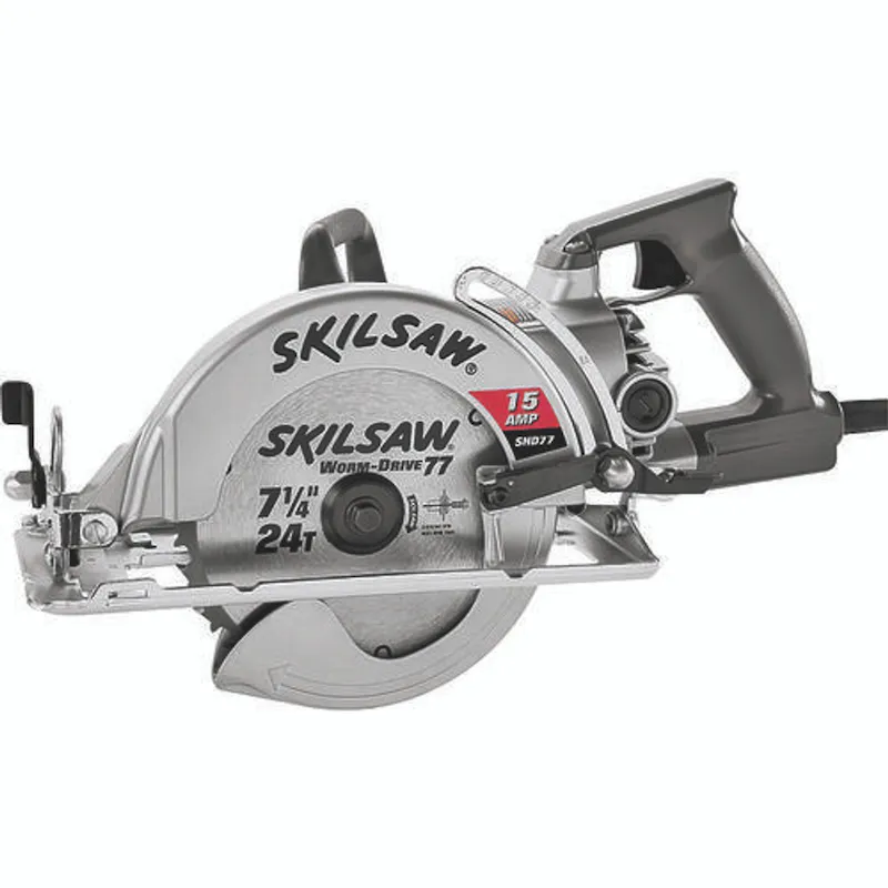 Chervon Worm Drive Saw, 15 A, 7-1/4 Dia, 0.812 Arbor, 2-13/32 (SPT77W-01)