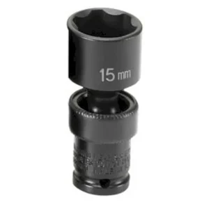 Grey Pneumatic 1/4 Surface Drive x 15mm Standard Uni. Socket (915UMS)