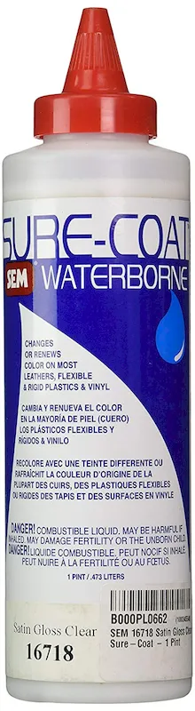 SEM Paints Sure-Coat Satin Gloss Clear, 1 Pt Bottle (16718)