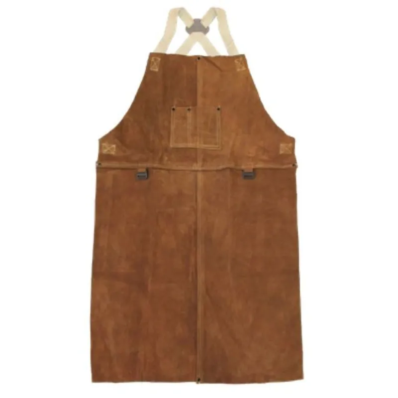 Chicago Protective Apparel 530-CL 30 Split Leather Bib Apron, 1 Each