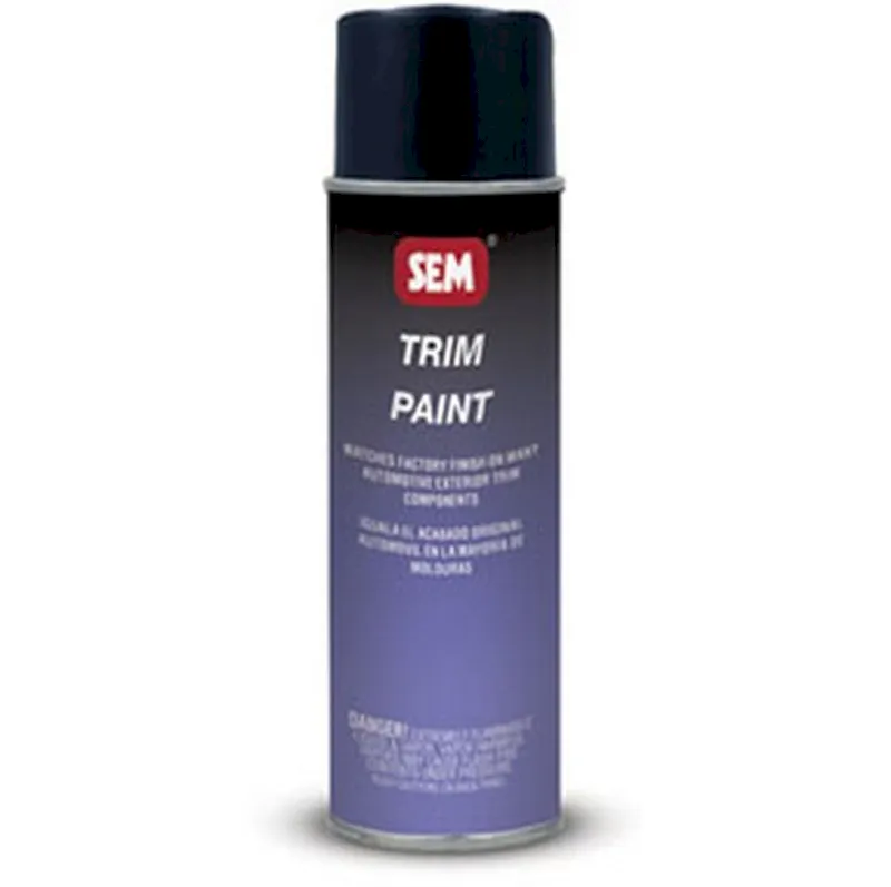 SEM Paints Trim Gloss Trim Black, 12oz Aerosol (39063)