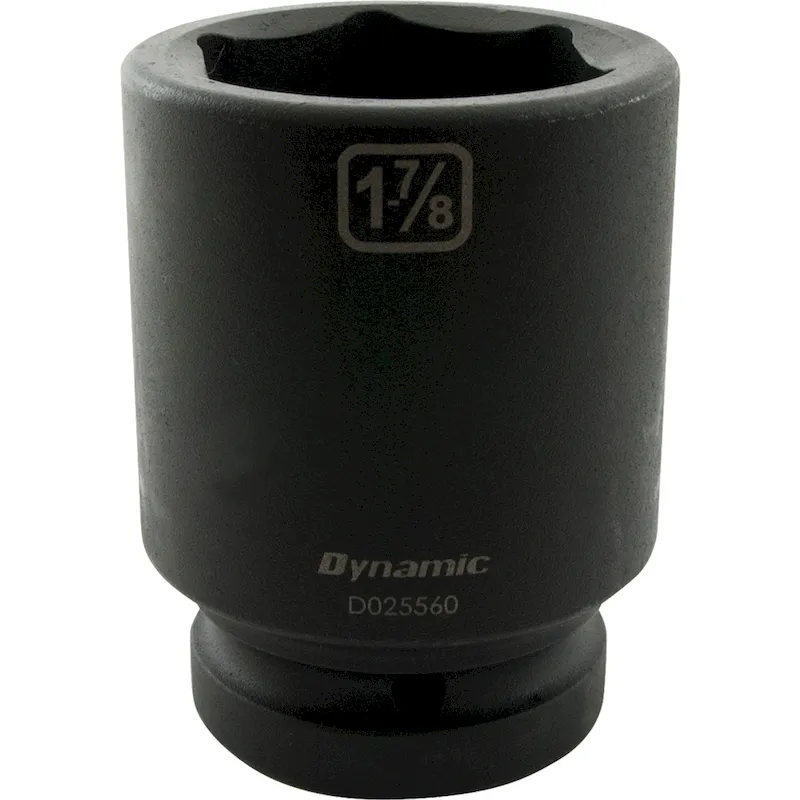 Dynamic Tools 1-7/8'' X 1 Drive, 6 Point Deep Length, Impact Socket (D025560)