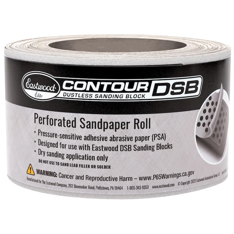 Eastwood 120 Grit PSA Sandpaper for Elite Contour DSB Dustless Sanding Blocks (65489)