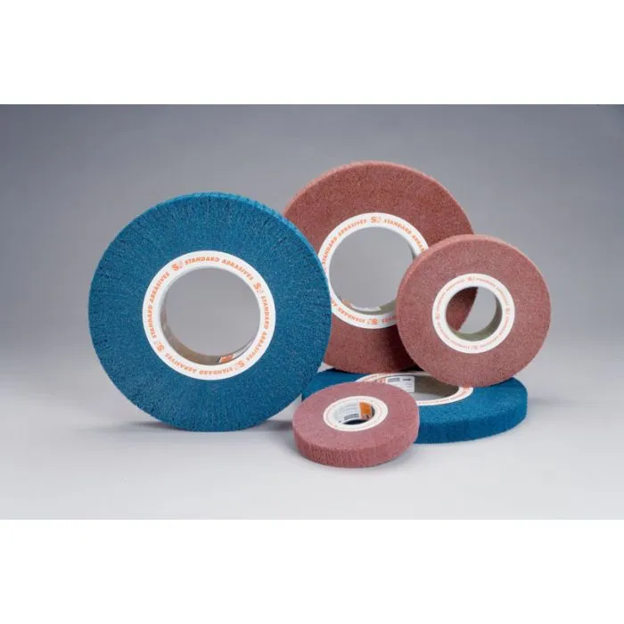 Standard Abrasives™ Buff and Blend Flap Brush 875010, 8 in x 1 in x 3 in FB126 15-87 A VFN Hard Density, 3 per case