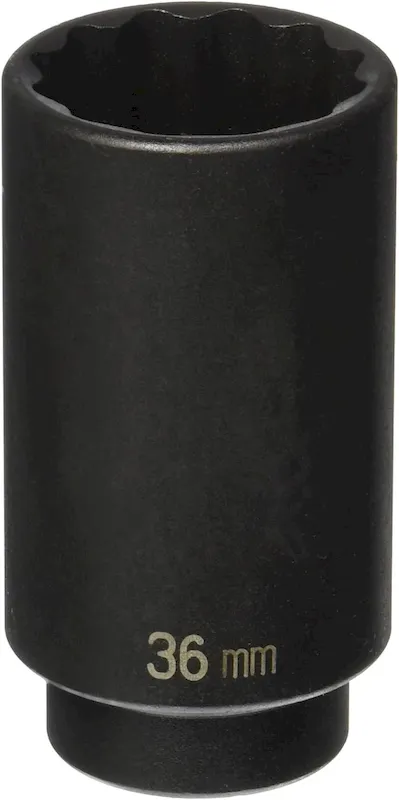 Grey Pneumatic 1/2 Drive x 36mm Deep - 12 Point Socket (2136MD)