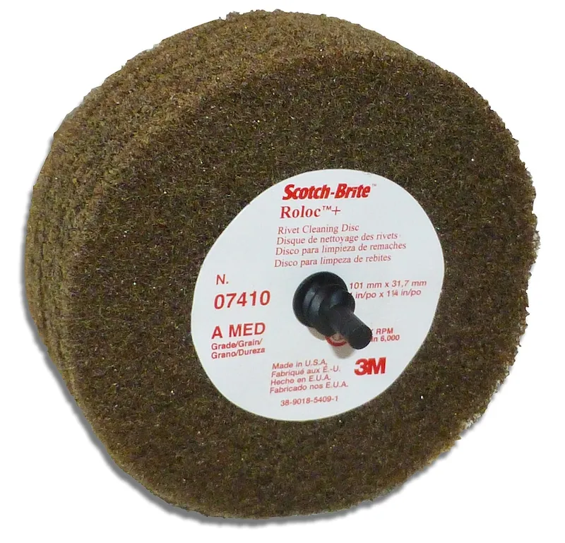 3M 4 X 1-1/4 Scotch-Brite Rivet Cleaning Disc (7410)