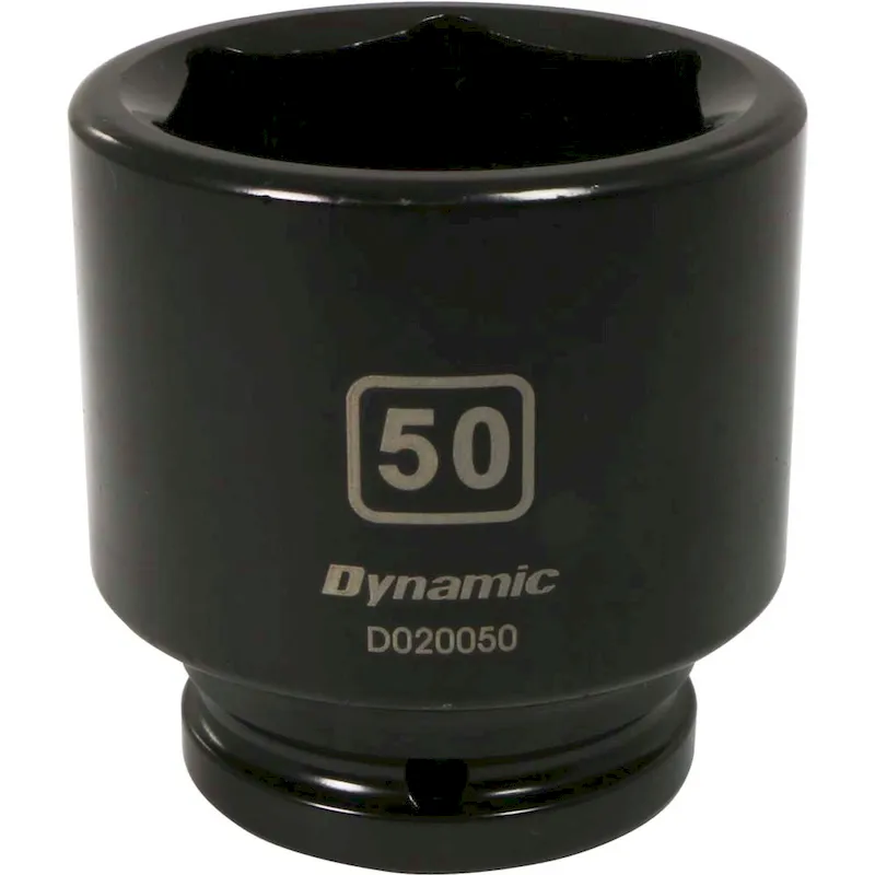 Dynamic Tools 3/4 Drive 6 Point Metric, 50mm Standard Length, Impact Socket (D020050)