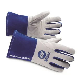 Miller 26334 Premium Goatskin and Split Cowhide Unlined TIG Welders Gloves with Wing Thumb, 1 Pair