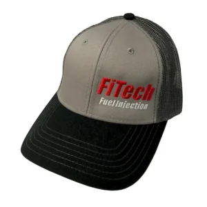 FiTech Grey & Black Snap Back Hat (A1GBH)
