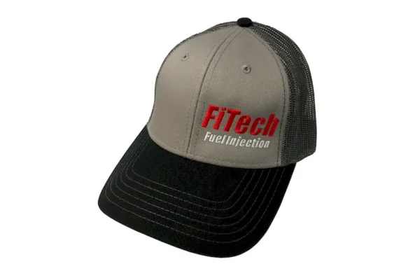 FiTech Grey & Black Snap Back Hat (A1GBH) - Image 1