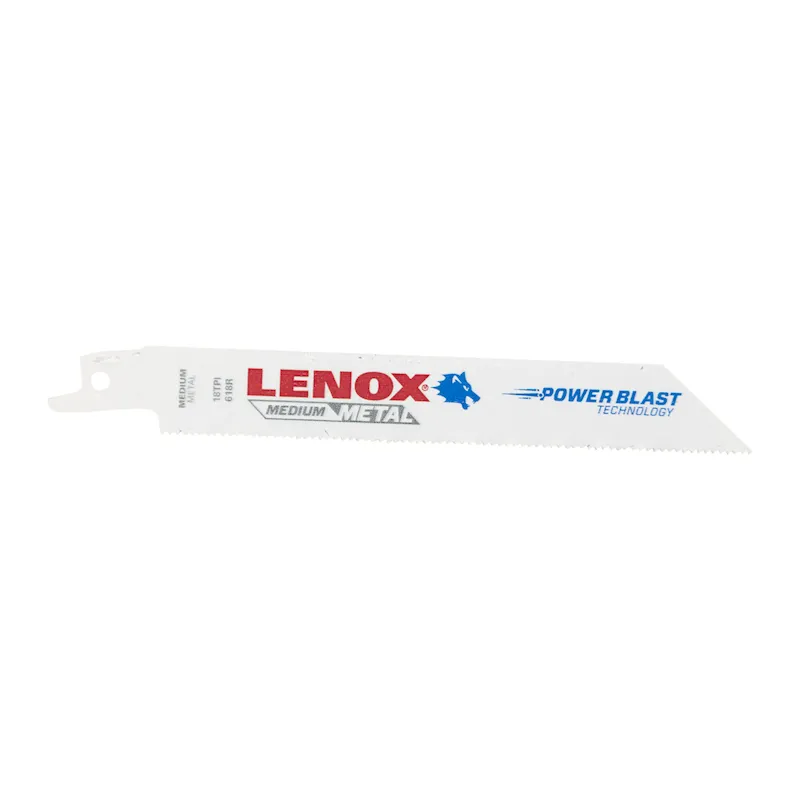Lenox 20529B618R Reciprocating Saw Blades, Metal Cutting, 6-Inch, 18TPI, 25-Pack