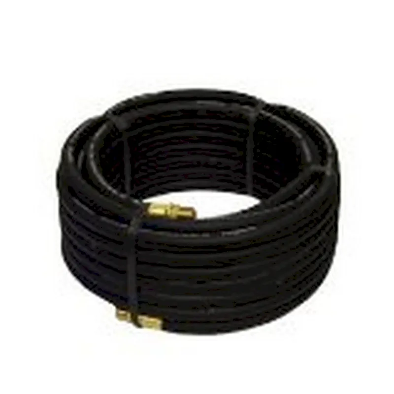 Goodyear 50' x 3/8 Rubber Air Hose Black 250 PSI With 1/4 NPT Fittings (12676)