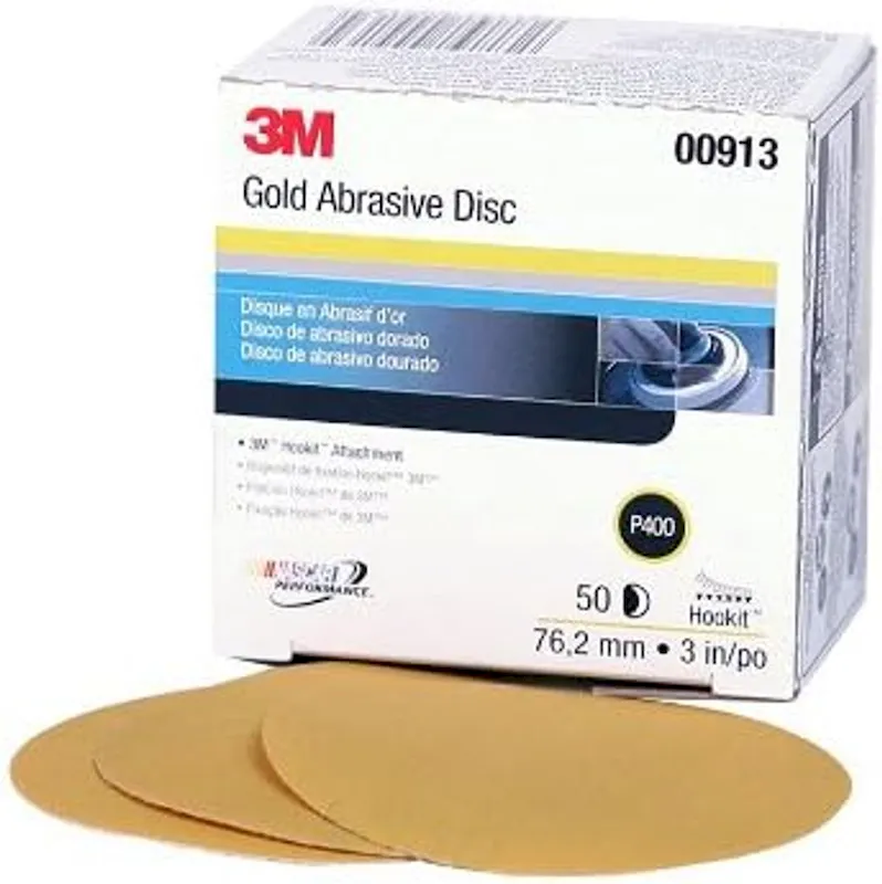 3M 3 P400A Hookit Gold Abrasive Disc 216U (913)