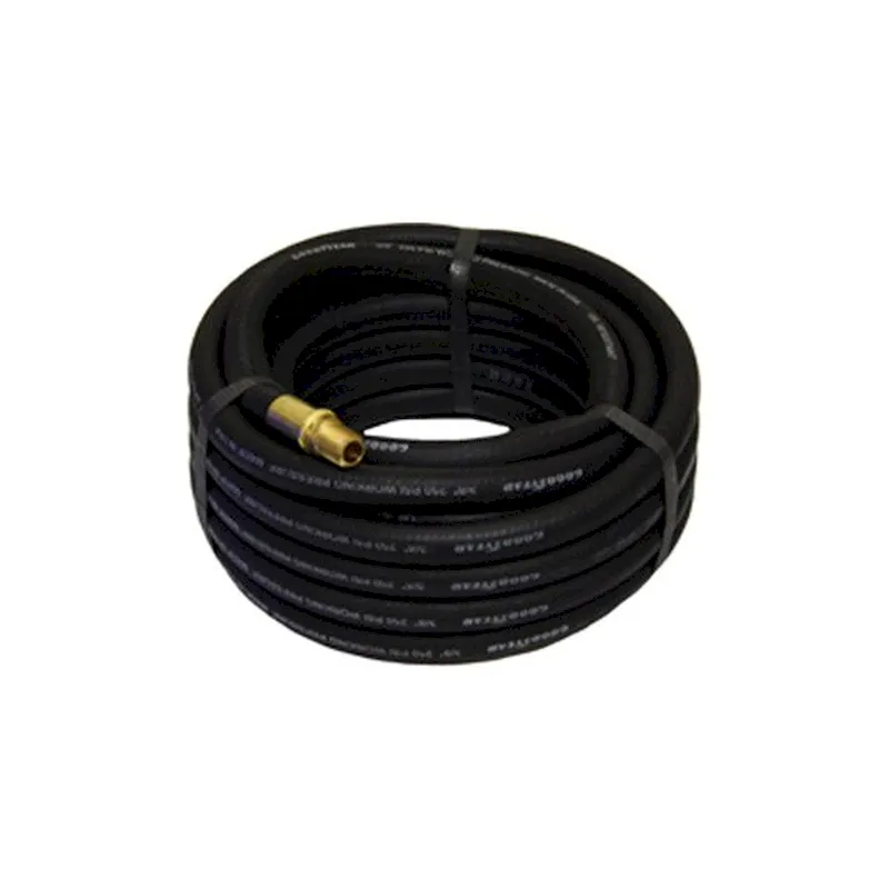 Goodyear 12187 3/8 x 25' Black Rubber Air Hose