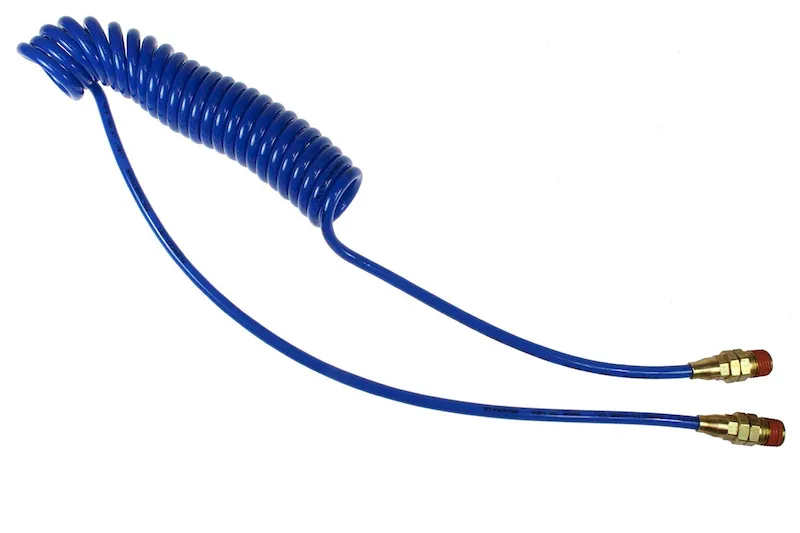 Coilhose Pneumatics PR532-10B-B Coiled Air Hose .156 ID, 10' w/ Swivel Fittings