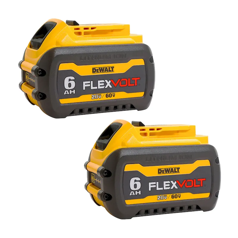 Dewalt DCB606-2 Flexvolt 20V/60V MAX Battery, 6.0-Ah - 2 Pack