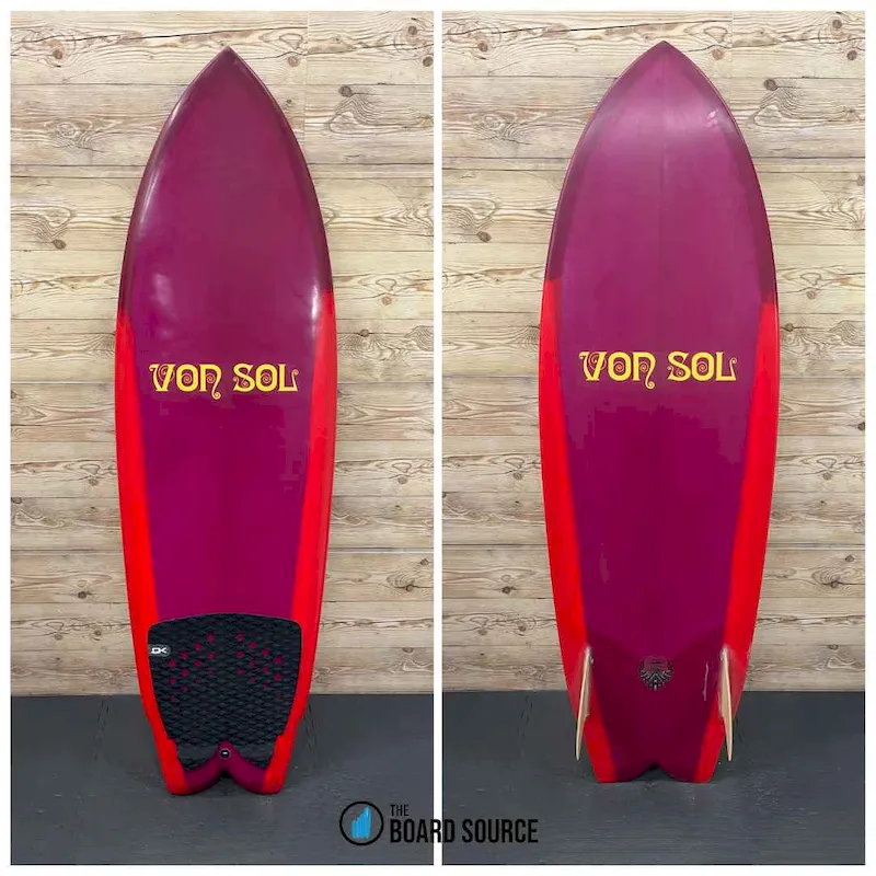 Used Von Sol High Keel Epoxy Fish 5'10 ONLY $395
