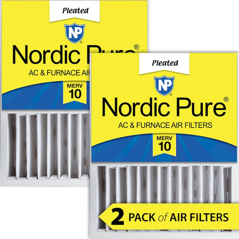 Nordic Pure 16x20x5 (4 3/8) Honeywell/Lennox Replacement MERV 10 Air Filters 2 Pack (16x20x5HM10-2)