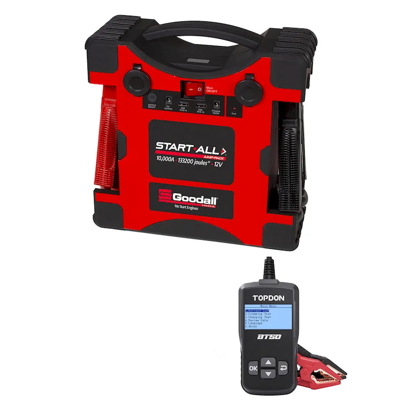 Goodall JP-12-10000 12V Lithium Cobalt 10,000 Amp Jump Pack (JP-12-10000) + Free Tool