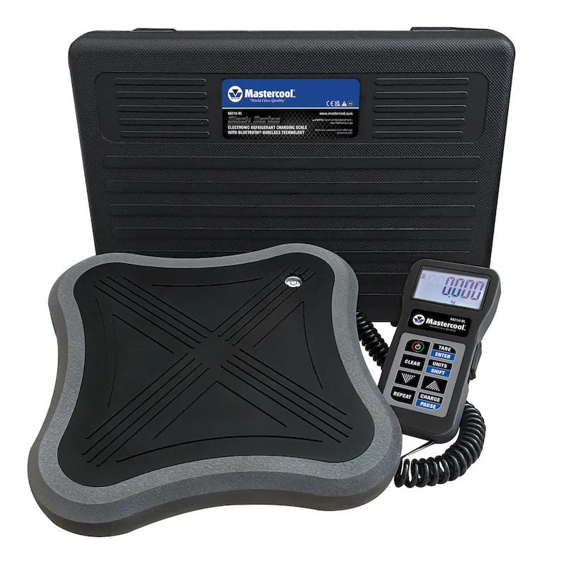 Mastercool Black Series Electronic Charging Scale with Bluetooth (98210-BL)
