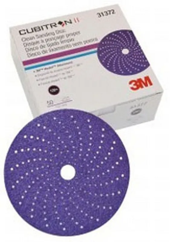 3M 6 120+ Grit Cubitron II Hookit Clean Sanding Abrasive Disc (31372)
