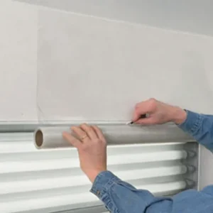 RBL Products 2Mil Paint Booth Wrap Self-Adhering Clear 36 X 100' And Roll (438)