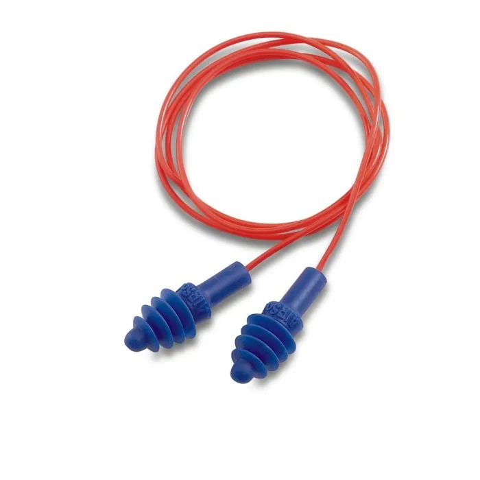 Honeywell Howard Leight DPAS-30R AirSoft Red Polycord Earplugs SNR 30, Blue, One Size, Box of 100