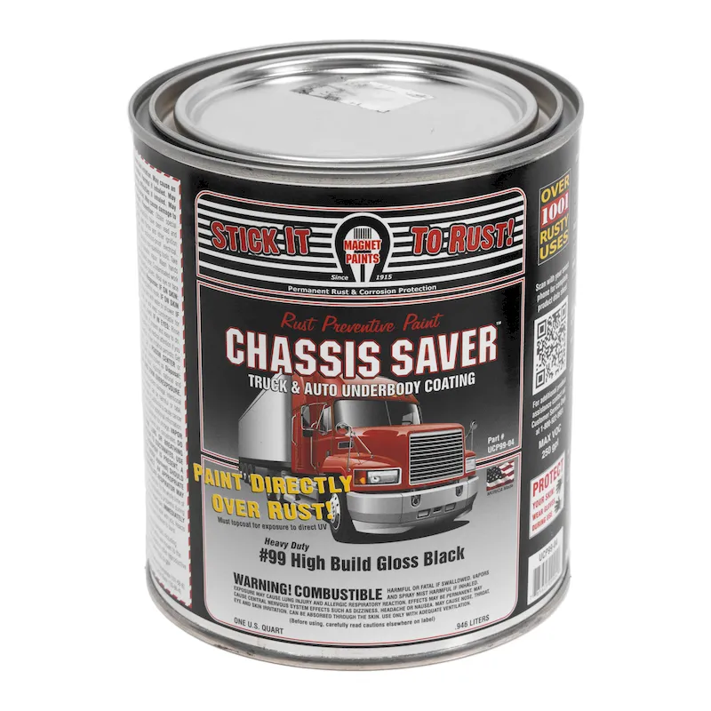 Magnet Paint Gloss Black Chassis Saver Paint, 1 Quart (UCP99-04)